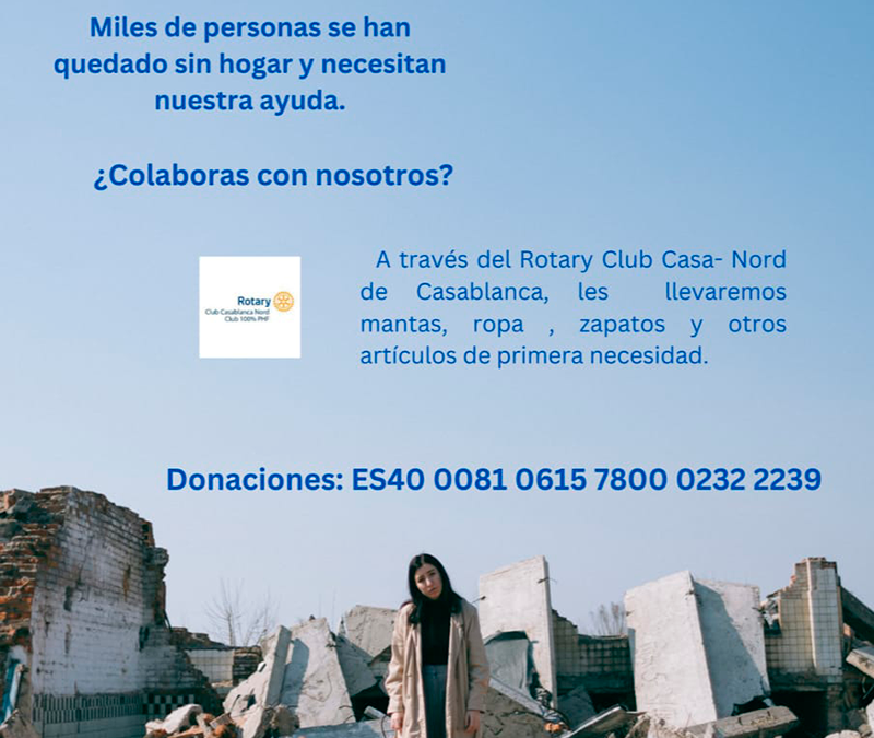 Colabora con las víctimas del terremoto de Marruecos